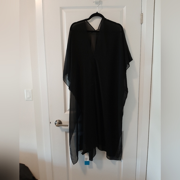 NWT H&M Black Sheer Beach Coverup - Picture 3 of 5